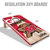 image:imageYouTheFan NCAA 2 x 4 Professional Wood Cornhole Game with Logo BagsMaryland Terrapins