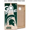 image:imageYouTheFan NCAA 2 x 4 Professional Wood Cornhole Game with Logo BagsMichigan State Spartans
