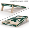 image:imageYouTheFan NCAA 2 x 4 Professional Wood Cornhole Game with Logo BagsMichigan State Spartans