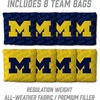 image:imageYouTheFan NCAA 2 x 4 Professional Wood Cornhole Game with Logo BagsMichigan Wolverines