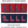 image:imageYouTheFan NCAA 2 x 4 Professional Wood Cornhole Game with Logo BagsMississippi Rebels