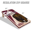 image:imageYouTheFan NCAA 2 x 4 Professional Wood Cornhole Game with Logo BagsMontana Grizzlies