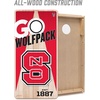 image:imageYouTheFan NCAA 2 x 4 Professional Wood Cornhole Game with Logo BagsNC State Wolfpack