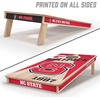 image:imageYouTheFan NCAA 2 x 4 Professional Wood Cornhole Game with Logo BagsNC State Wolfpack