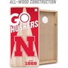 image:imageYouTheFan NCAA 2 x 4 Professional Wood Cornhole Game with Logo BagsNebraska Cornhuskers