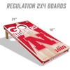 image:imageYouTheFan NCAA 2 x 4 Professional Wood Cornhole Game with Logo BagsNebraska Cornhuskers