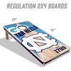 image:imageYouTheFan NCAA 2 x 4 Professional Wood Cornhole Game with Logo BagsNorth Carolina Tar Heels