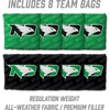 image:imageYouTheFan NCAA 2 x 4 Professional Wood Cornhole Game with Logo BagsNorth Dakota Fighting Hawk