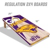 image:imageYouTheFan NCAA 2 x 4 Professional Wood Cornhole Game with Logo BagsNorthern Iowa Panthers