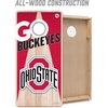 image:imageYouTheFan NCAA 2 x 4 Professional Wood Cornhole Game with Logo BagsOhio State Buckeyes