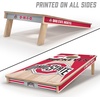image:imageYouTheFan NCAA 2 x 4 Professional Wood Cornhole Game with Logo BagsOhio State Buckeyes