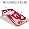 image:imageYouTheFan NCAA 2 x 4 Professional Wood Cornhole Game with Logo BagsOklahoma Sooners