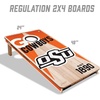 image:imageYouTheFan NCAA 2 x 4 Professional Wood Cornhole Game with Logo BagsOklahoma State Cowboys