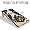 image:imageYouTheFan NCAA 2 x 4 Professional Wood Cornhole Game with Logo BagsPurdue Boilermakers