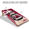 image:imageYouTheFan NCAA 2 x 4 Professional Wood Cornhole Game with Logo BagsSouth Carolina Gamecocks