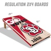 image:imageYouTheFan NCAA 2 x 4 Professional Wood Cornhole Game with Logo BagsSouth Dakota Coyotes