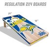 image:imageYouTheFan NCAA 2 x 4 Professional Wood Cornhole Game with Logo BagsSouth Dakota State Jackrabbits