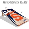 image:imageYouTheFan NCAA 2 x 4 Professional Wood Cornhole Game with Logo BagsSyracuse Orange