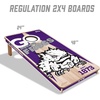 image:imageYouTheFan NCAA 2 x 4 Professional Wood Cornhole Game with Logo BagsTCU Horned Frogs