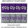 image:imageYouTheFan NCAA 2 x 4 Professional Wood Cornhole Game with Logo BagsTCU Horned Frogs