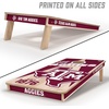 image:imageYouTheFan NCAA 2 x 4 Professional Wood Cornhole Game with Logo BagsTexas AM Aggies