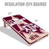 image:imageYouTheFan NCAA 2 x 4 Professional Wood Cornhole Game with Logo BagsTexas AM Aggies
