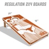 image:imageYouTheFan NCAA 2 x 4 Professional Wood Cornhole Game with Logo BagsTexas Longhorns