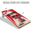 image:imageYouTheFan NCAA 2 x 4 Professional Wood Cornhole Game with Logo BagsTexas Tech Red Raiders