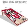 image:imageYouTheFan NCAA 2 x 4 Professional Wood Cornhole Game with Logo BagsUtah Utes