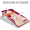 image:imageYouTheFan NCAA 2 x 4 Professional Wood Cornhole Game with Logo BagsVirginia Tech Hokies