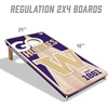 image:imageYouTheFan NCAA 2 x 4 Professional Wood Cornhole Game with Logo BagsWashington Huskies
