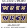 image:imageYouTheFan NCAA 2 x 4 Professional Wood Cornhole Game with Logo BagsWashington Huskies