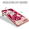 image:imageYouTheFan NCAA 2 x 4 Professional Wood Cornhole Game with Logo BagsWashington State Cougars