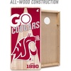image:imageYouTheFan NCAA 2 x 4 Professional Wood Cornhole Game with Logo BagsWashington State Cougars