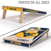 image:imageYouTheFan NCAA 2 x 4 Professional Wood Cornhole Game with Logo BagsWest Virginia Mountaineers