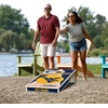 image:imageYouTheFan NCAA 2 x 4 Professional Wood Cornhole Game with Logo BagsWest Virginia Mountaineers