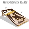 image:imageYouTheFan NCAA 2 x 4 Professional Wood Cornhole Game with Logo BagsWyoming Cowboys
