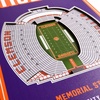 image:imageYouTheFan NCAA 3D StadiumView 8x32 BannerClemson Tigers
