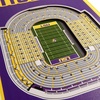 image:imageYouTheFan NCAA 3D StadiumView 8x32 BannerLSU Tigers
