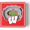 image:imageYouTheFan NCAA 3D StadiumView MagnetWisconsin Badgers