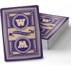 image:imageYouTheFan NCAA OfficiallyLicensed Playing Cards  Original Artwork on All face Cards and Jokers  Teams Official Colors  Quality Linen Texture  Designed in The USAWashington Huskies