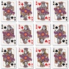 image:imageYouTheFan NCAA OfficiallyLicensed Playing Cards  Original Artwork on All face Cards and Jokers  Teams Official Colors  Quality Linen Texture  Designed in The USAClemson Tigers