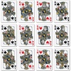 image:imageYouTheFan NCAA OfficiallyLicensed Playing Cards  Original Artwork on All face Cards and Jokers  Teams Official Colors  Quality Linen Texture  Designed in The USAWest Virginia Mountaineers