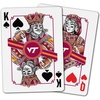 image:imageYouTheFan NCAA OfficiallyLicensed Playing Cards  Original Artwork on All face Cards and Jokers  Teams Official Colors  Quality Linen Texture  Designed in The USAVirginia Tech Hokies