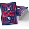 image:imageYouTheFan NCAA OfficiallyLicensed Playing Cards  Original Artwork on All face Cards and Jokers  Teams Official Colors  Quality Linen Texture  Designed in The USAArizona Wildcats