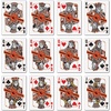 image:imageYouTheFan NCAA OfficiallyLicensed Playing Cards  Original Artwork on All face Cards and Jokers  Teams Official Colors  Quality Linen Texture  Designed in The USAOregon State Beavers