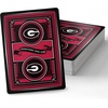 image:imageYouTheFan NCAA OfficiallyLicensed Playing Cards  Original Artwork on All face Cards and Jokers  Teams Official Colors  Quality Linen Texture  Designed in The USAGeorgia Bulldogs