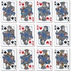 image:imageYouTheFan NCAA OfficiallyLicensed Playing Cards  Original Artwork on All face Cards and Jokers  Teams Official Colors  Quality Linen Texture  Designed in The USABoise State Broncos
