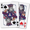 image:imageYouTheFan NCAA OfficiallyLicensed Playing Cards  Original Artwork on All face Cards and Jokers  Teams Official Colors  Quality Linen Texture  Designed in The USAArizona Wildcats
