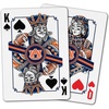 image:imageYouTheFan NCAA OfficiallyLicensed Playing Cards  Original Artwork on All face Cards and Jokers  Teams Official Colors  Quality Linen Texture  Designed in The USAAuburn Tigers